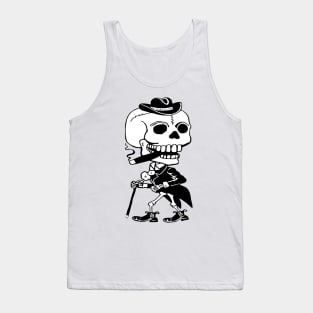 Skeleton Skull Man in Tux Tank Top